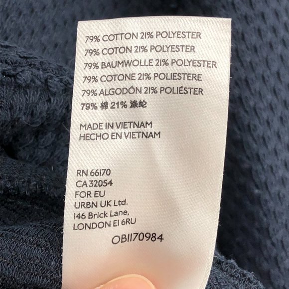 Free People Charcoal Fall For You V-Neck Long Sleeve Twist Front Cropped Tee M - Picture 10 of 15